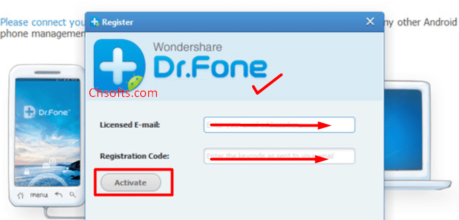 wondershare dr fone registration key